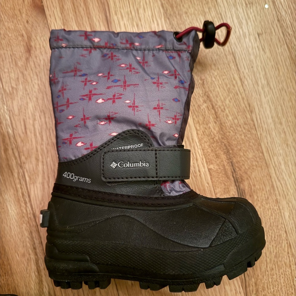 Columbia Kids' Black and Gray Snow Boot